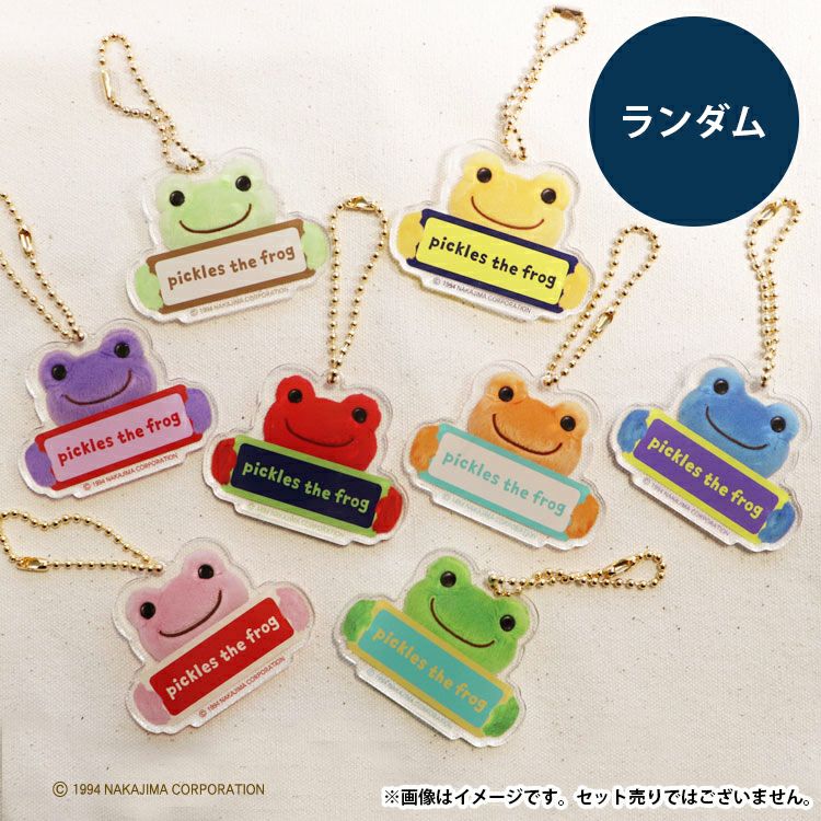 かえるのピクルス】トレーディング ネームステッカーキーホルダー単品