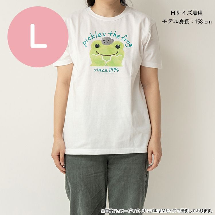 ぴくるすページ かえるのピクルス】TシャツLサイズ（フェイス/WHT）744168 | かえるの