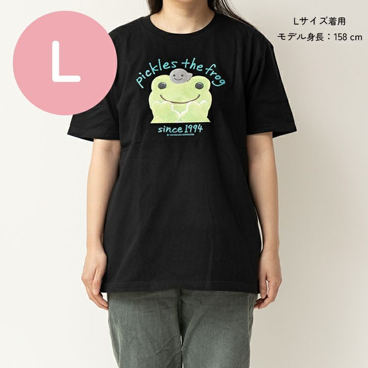 かえるのピクルス】TシャツLサイズ（フェイス/BK）744199 | かえるの