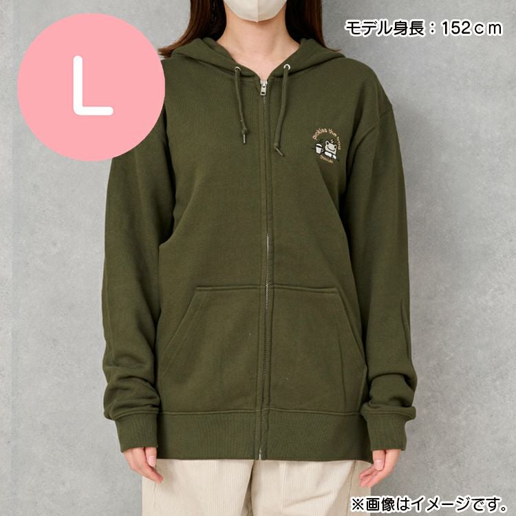 かえるのピクルス】ジップパーカーLサイズ（カーキ）748296 | かえるの