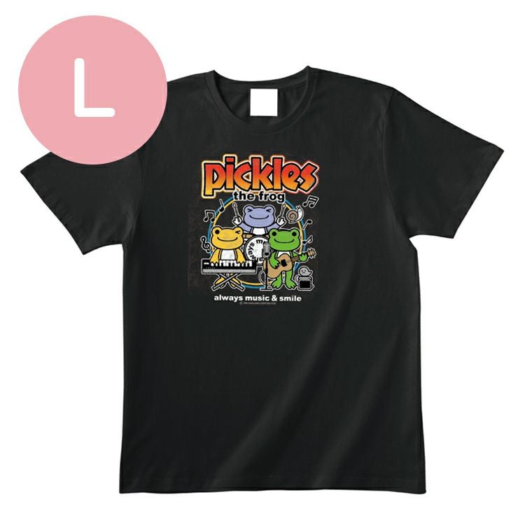 かえるのピクルス】TシャツLサイズ（バンド/BK）749255 | かえるの