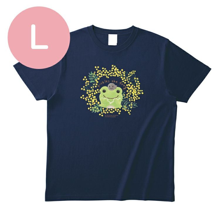 ピクルスブラザーズ　　６匹のお値段です かえるのピクルス】TシャツLサイズ（日比谷花壇/ミモザ/NVY）749187