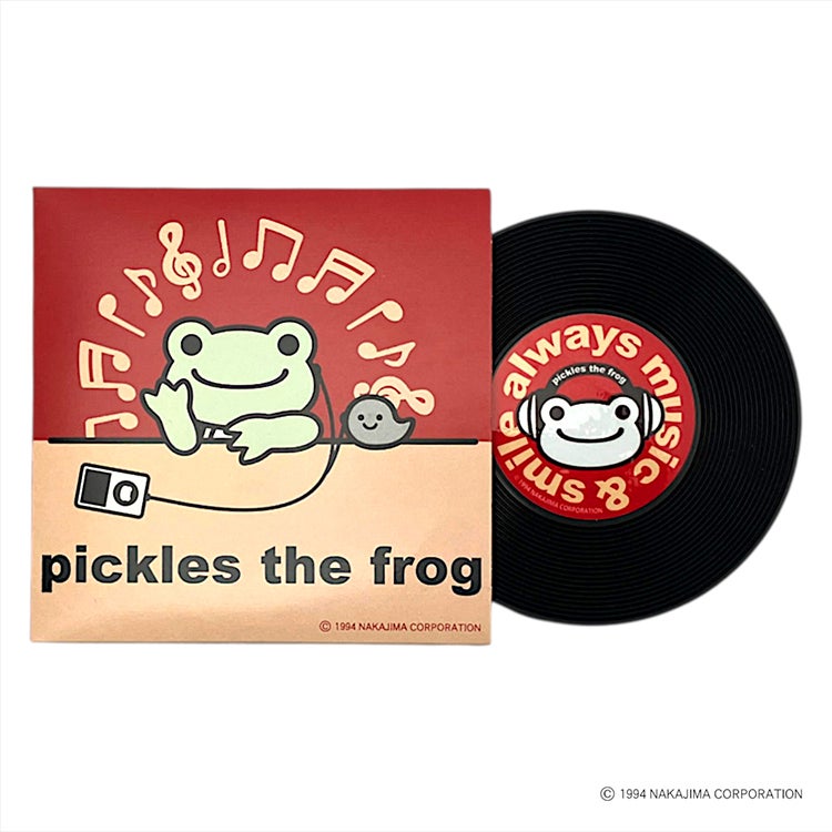 かえるのピクルス】レコードコースター（レッド）NP-132 | かえるの