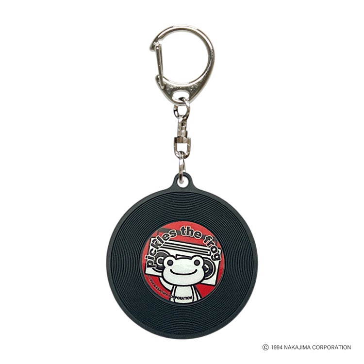かえるのピクルス】レコードキーホルダーミニ（03/レッド）NP-137